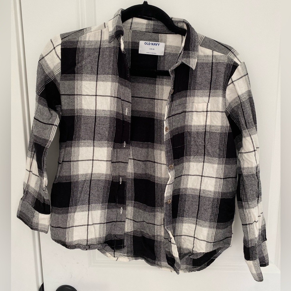 Old Navy Kids Buffalo Plaid Button Down Shirt